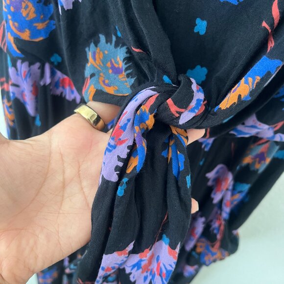 Anthropologie Moulinette Soeurs Sz L Willa Tie-Waist Jumpsuit‎ Women Boho Floral - Picture 6 of 16